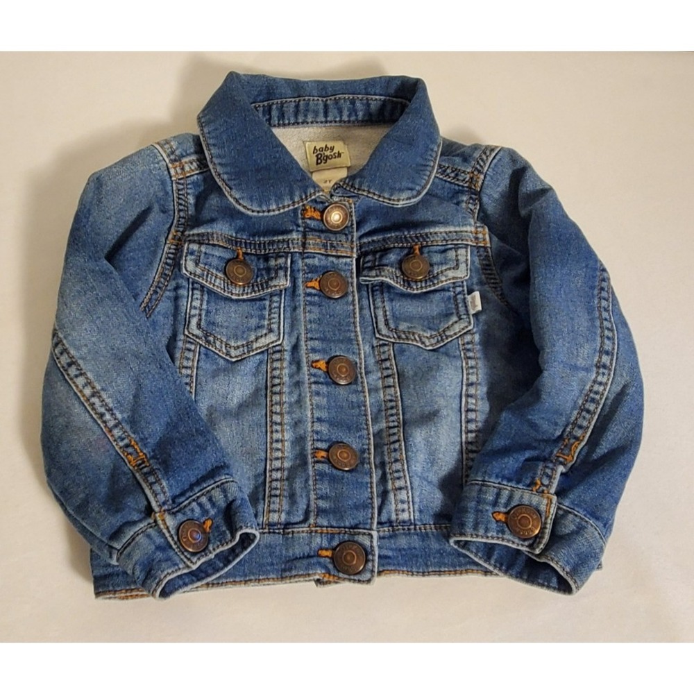 Baby B'gosh 2T‎ Denim Jean Jacket Long Sleeve Collared Snap Up